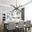 Runo Sputnik Modern Linear Chandelier-392439364