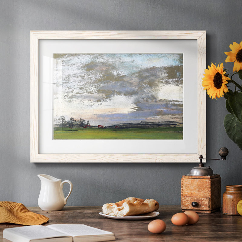 Paysage 01 - seul cadre imprimé, Blanc, H 22 po x l 32 po