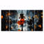 Orange orange, musique à Harlem City III - ensemble d'art mural musique jazz-877530439