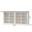 Banc de rangement pour chaussures 16 casiers avec coussin, range-chaussures pour hall d'entrée-1341645829