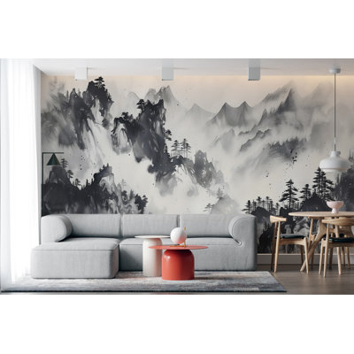 Mountain Foggy Wall Elements