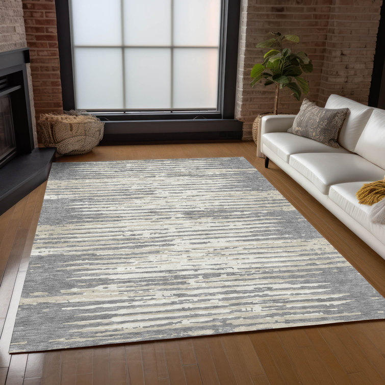 Malek Indoor/Outdoor Area Rug with Non-Slip Backing