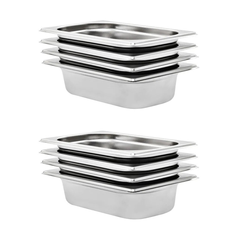 Stainless Steel Pan, 6.5cm H x 26.5cm W x 16.2cm D