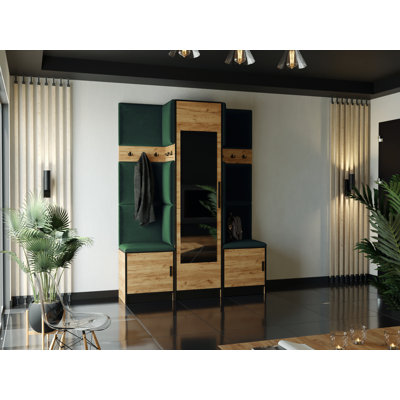 Tarcienne Hall Tree 160cm Wide with Bench