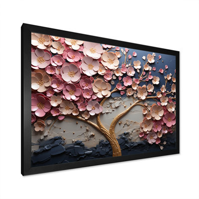 Pink And Gold Flower Garden Beauty - Other Plants & Flowers Wall Art