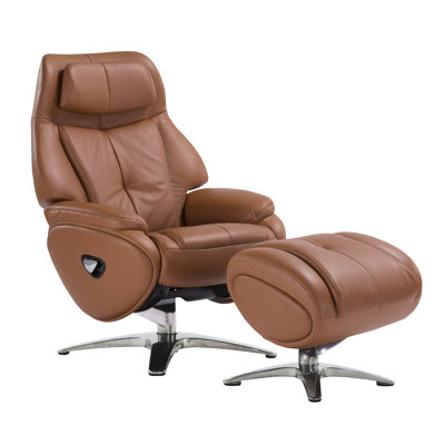 Yusef Upholstered Swivel Recliner
