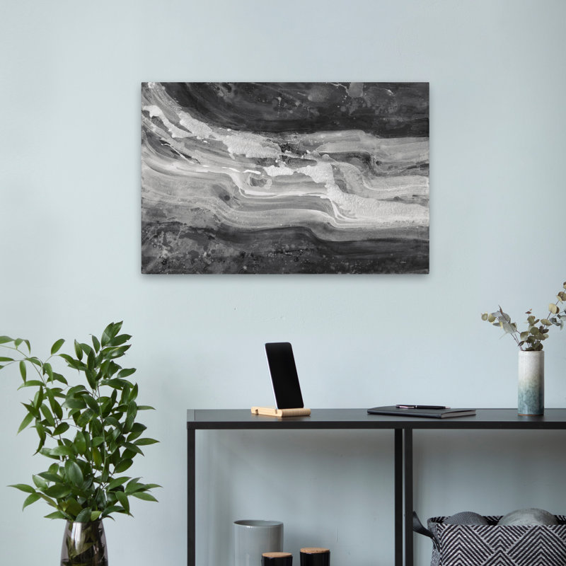 Contemporains et courants traditionnels gris noir blanc, H 24 po x l 16 po