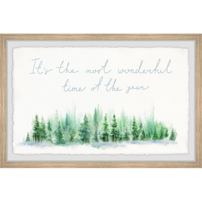 Happiest Season Of All - Single Picture Frame Print, 20cm H x 30cm W x 3.81cm D