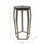 Table d'appoint avec plateau en verre et structure en métal - Décoration moderne pour le salon ou les petits espaces - Table de bout étroite pour la décoration intérieure-1461278590-1461278588