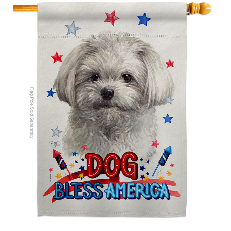 Drapeau de maison patriotique en polyester 40 x 28 pi Maltese