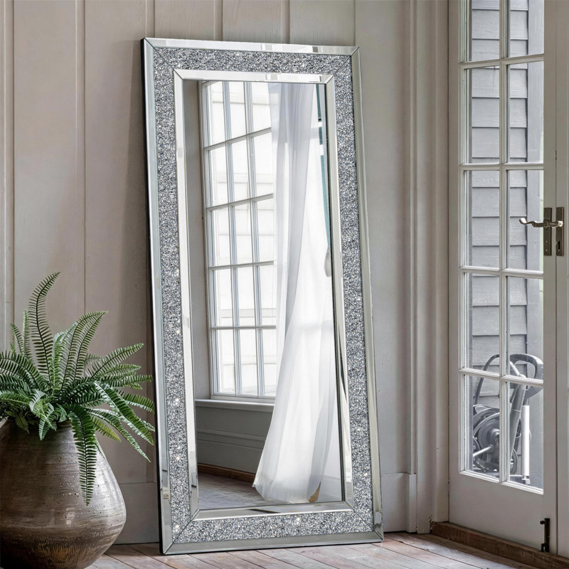Casmer Glass Large Full Length Floor Mirror Wall Mounted 