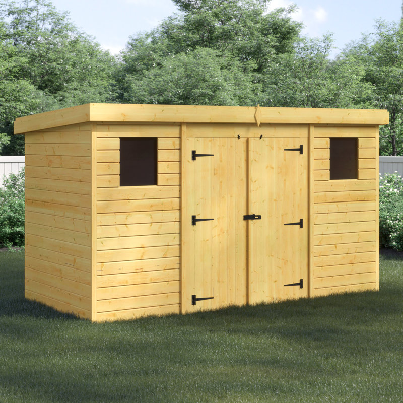 Shiplap Pent Wooden Shed, 12ft. W x 6ft. D