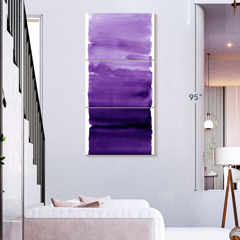 Purple Blend, 75" H x 36" W
