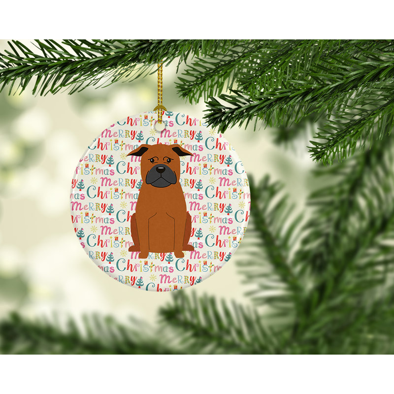 Ornement suspendu Merry Christmas