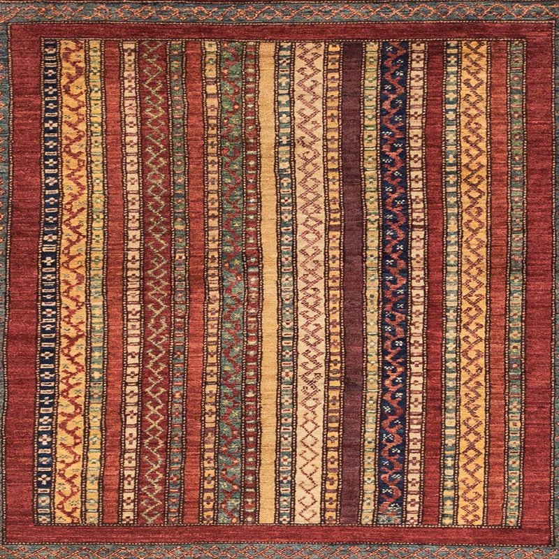 Tapis abstrait moderne 3573, Carré 4 pi