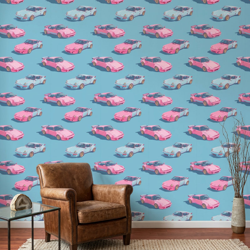Décoration murale Mid-Century moderne rétro Pop Art, Peler et coller
