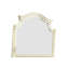 Miroir de chambre à coucher en bois massif traditionnel beige antique - Option élégante, caractéristique élégante