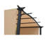 Auvent rétractable de 8 pi x 10 pi avec abri de soleil et structure en acier Outsunny