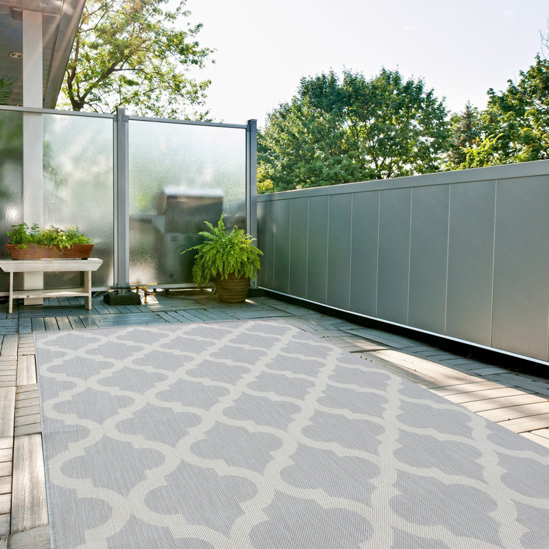Ecology Outdoor Rugs in Grey | 400g, Rectangle 200 x 290cm