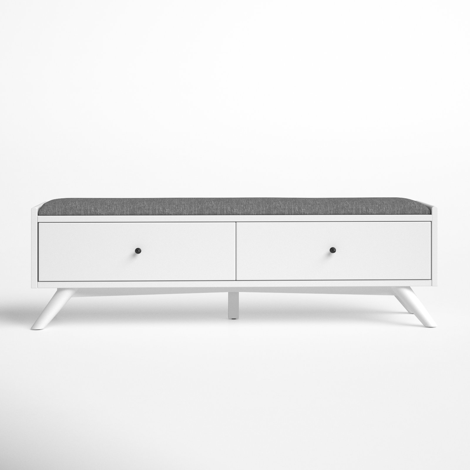 Williams 59" Bedroom Bench, White