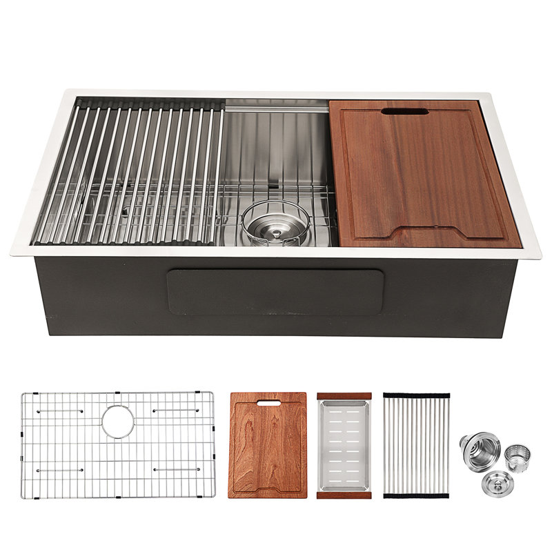 30'' L Single Bowl Stainless Steel Kitchen Sink