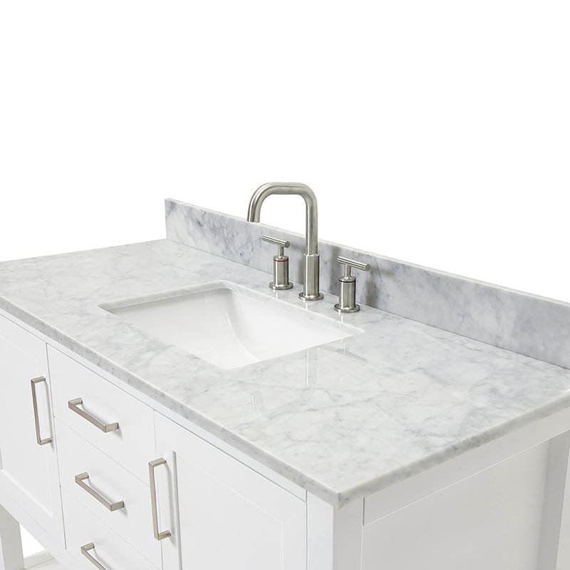 Bayhill 49'' W Single Vanity, White