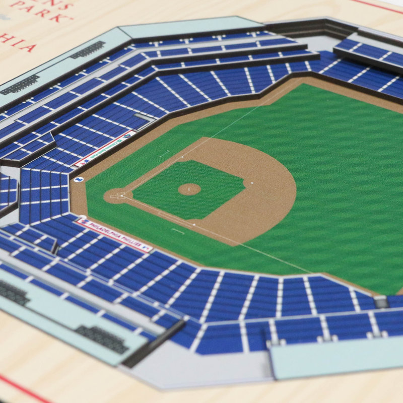 MLB 5-Layer StadiumViews 3D Wall Art, Philadelphia Phillies