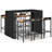Miriyam Wicker Bar Set with Stools