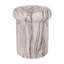 Table d'appoint sculpturale en simili marbre et travertin de 18,11 po de hauteur EOS de Eos-125959549