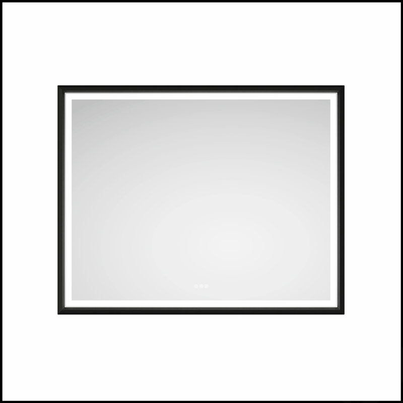 LED Lighted Bathroom Wall Mounted Mirror With High Lumen And Anti-Fog Control, Perfect For Makeup And Shaving