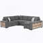 Canapé modulaire confortable en forme de U avec des fonctions polyvalentes pour le salon
