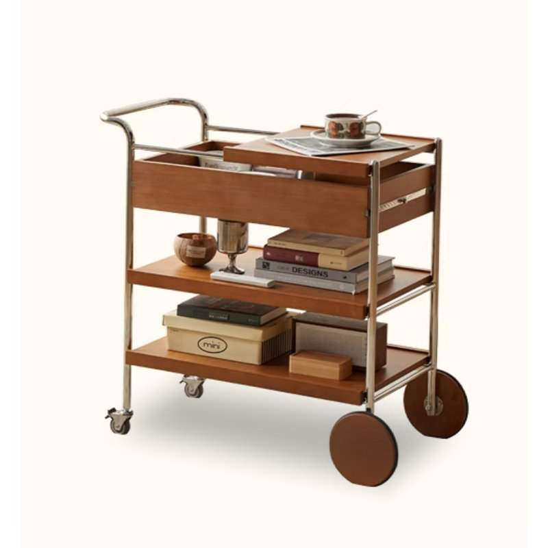 Chariot utilitaire à roulettes Mid Century