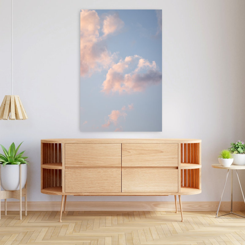 Art contemporain, paysage abstrait, paysage côtier, H 48 po x l 32 po