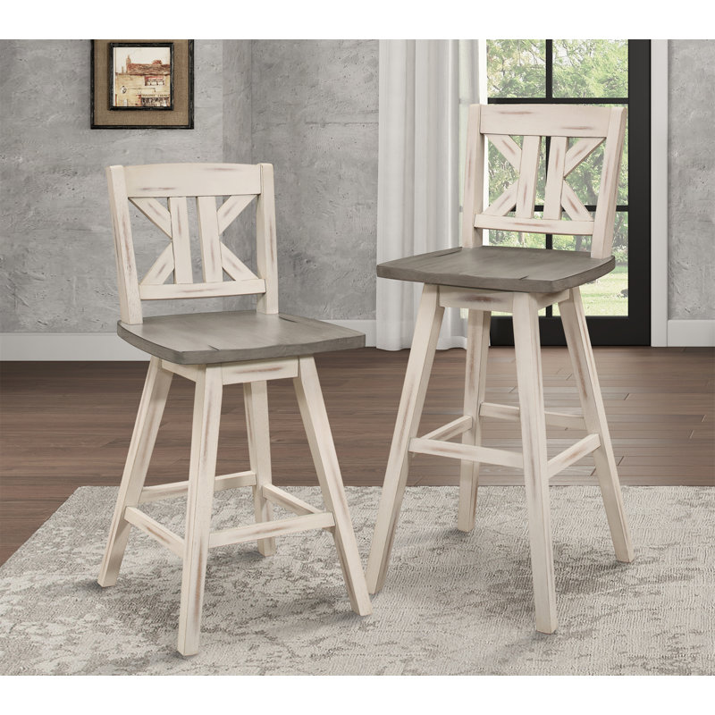 Ensemble de chaises à hauteur de comptoir, Blanc