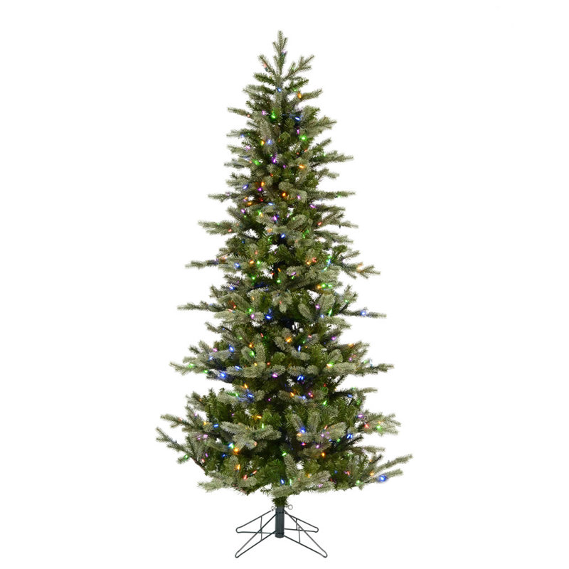 Lighted Artificial Christmas Tree, 182.88cm H x 101.6cm W x 101.6cm D
