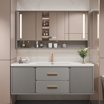 Light luxury modern simple bathroom cabinet.