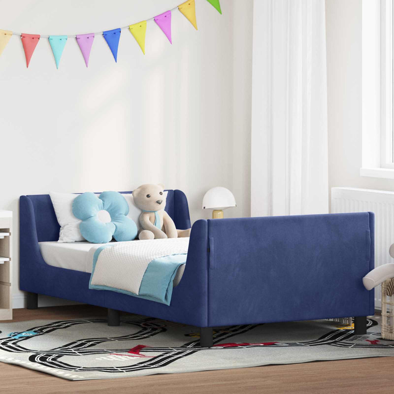 Bed Frame, Single (3'), Police Blue/Black