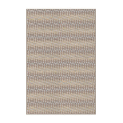 Tapis beige/gris à motifs Mathais