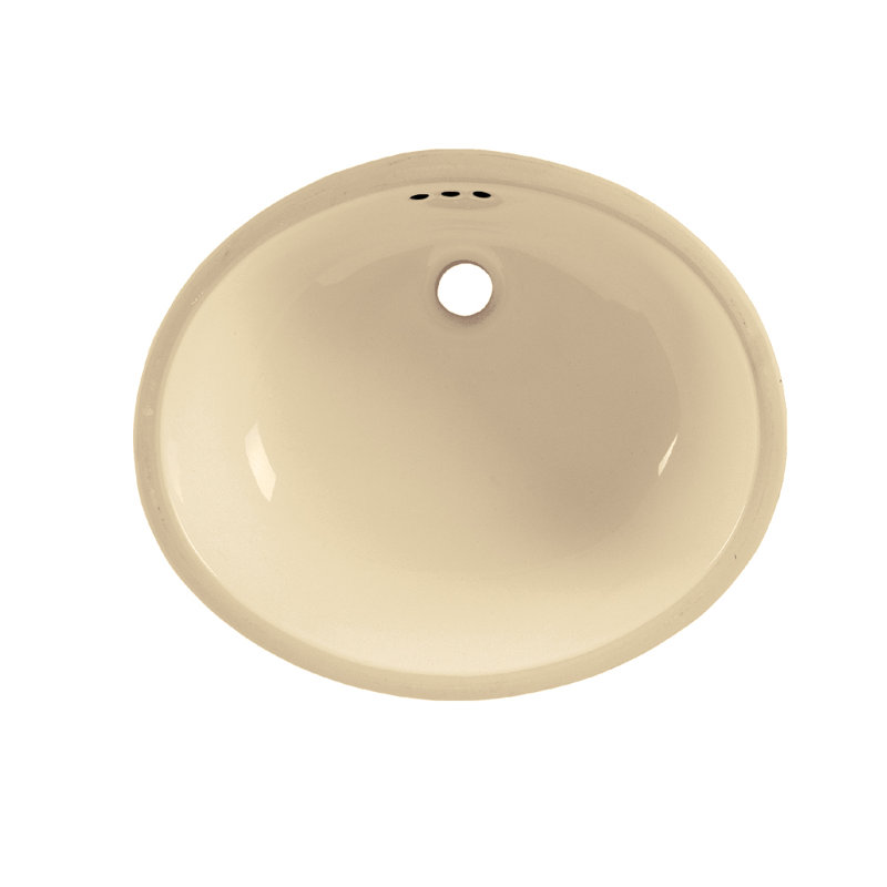 American Standard Ovalyn 15.75'' Ceramic Oval Bathroom Sink with Overflow, Bone