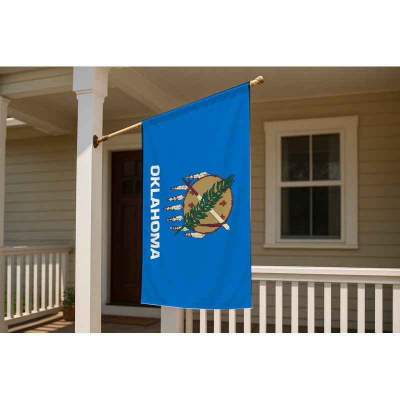 Drapeau de l'État d'Oklahoma — Drapeau extérieur, H 36 po x l 60 po