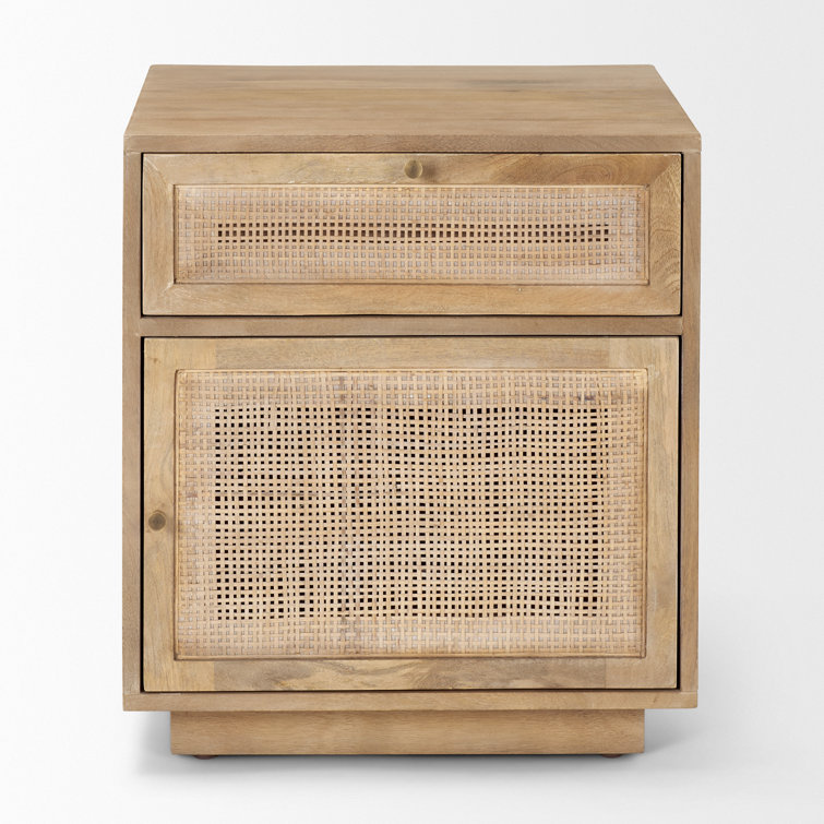 Table d'appoint Cinna 19,0L x 19,0W x 21,0H brun clair