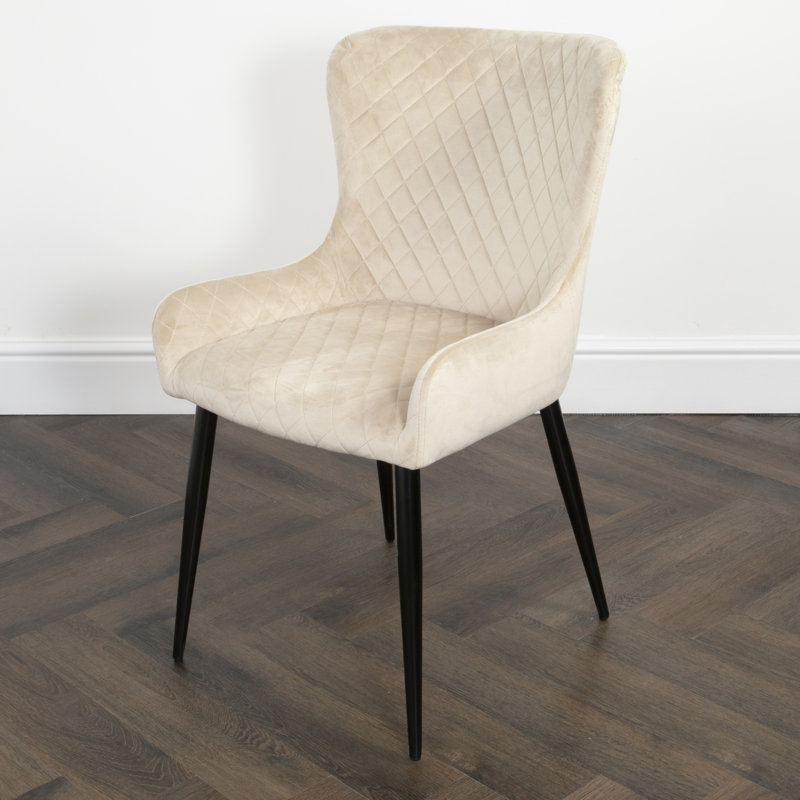 Parkstone Wingback Side Chair, Beige, Black