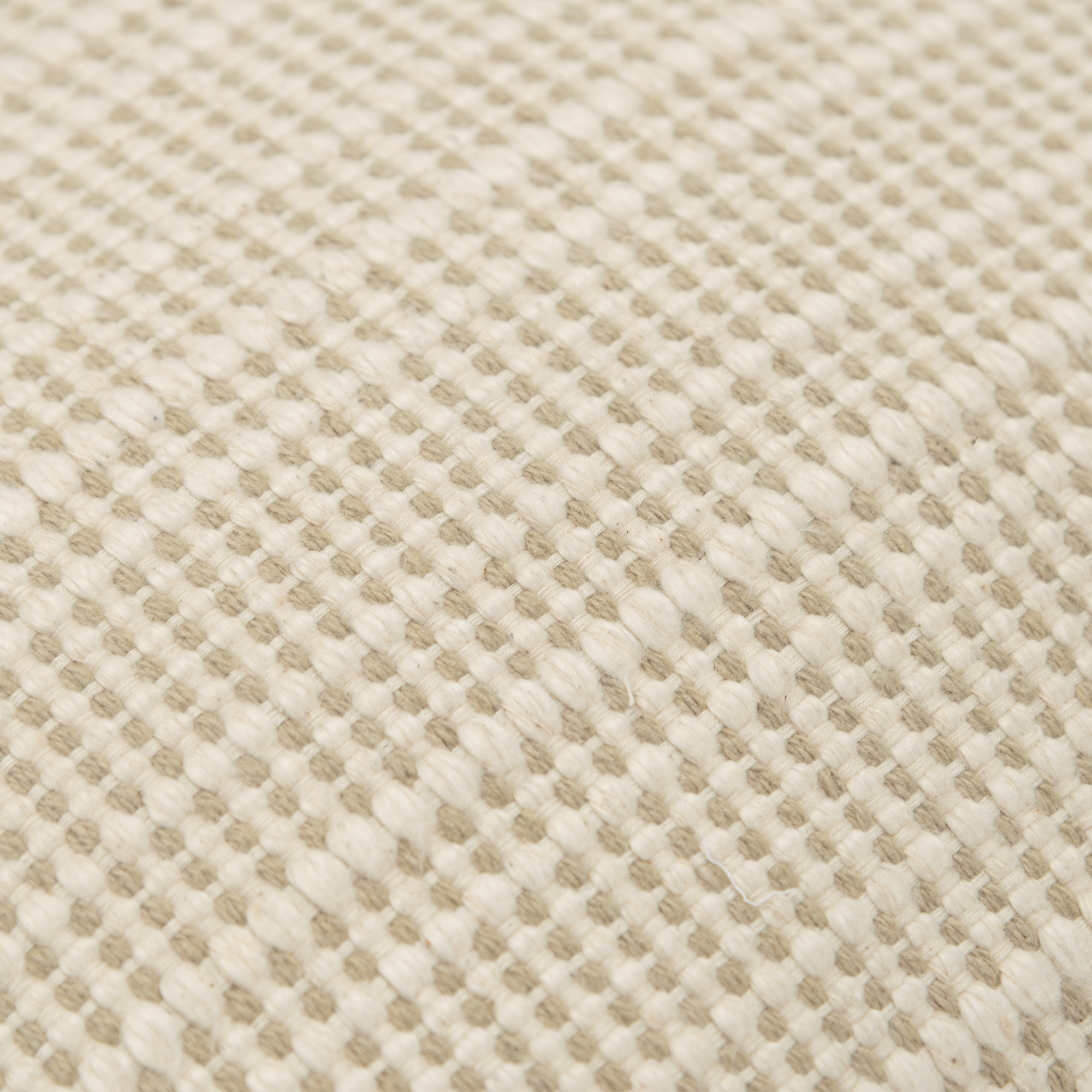 Migina Dots Cotton Throw Pillow, Natural