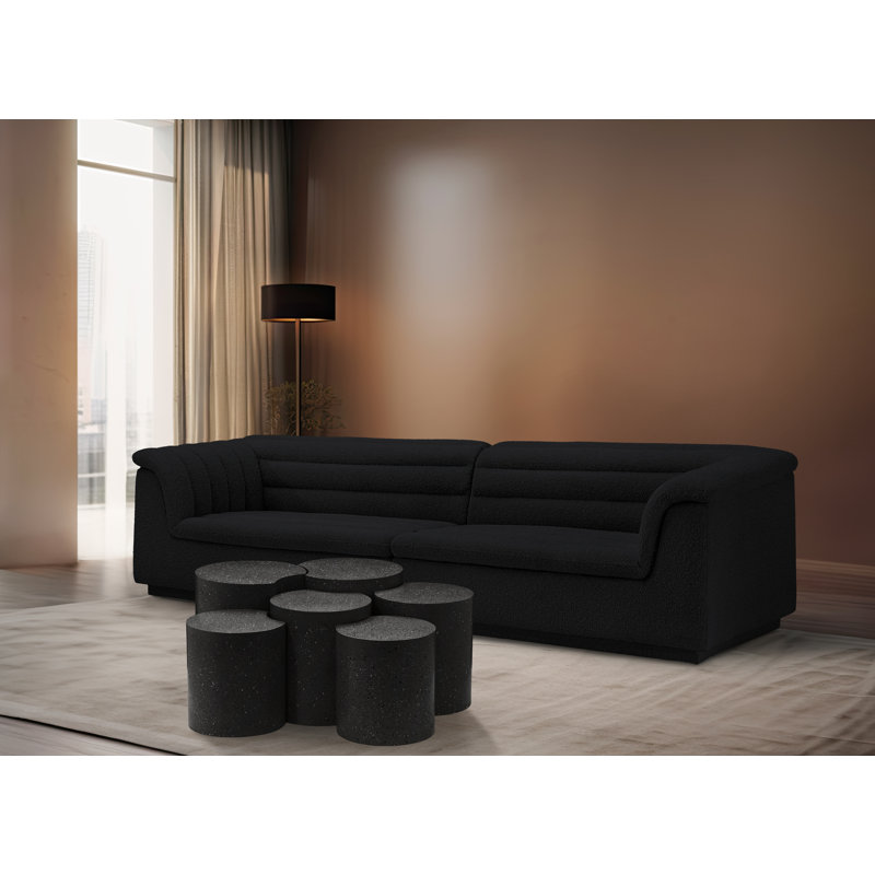 Ensemble de 6 tables de groupage Hylie, Noir
