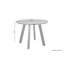 Solt Acacia Round Solid Wood Top Metal Base Dining Table-1423753931