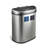Nine Stars 18.5 Gallon Stainless Steel Motion Sensor Multi-Compartments Trash & Recycling Bin