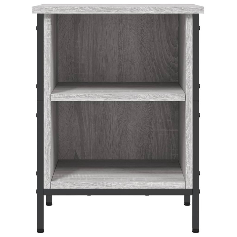 2 Pair Shoe Storage Cabinet, Grey Sonoma
