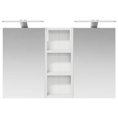 Mirrored Bathroom Cabinets with Mirror and 6