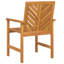 Chaise de salle à manger vidaXL 8 pièces 62,5 x 59 x 89 cm en bois d'acacia massif naturel