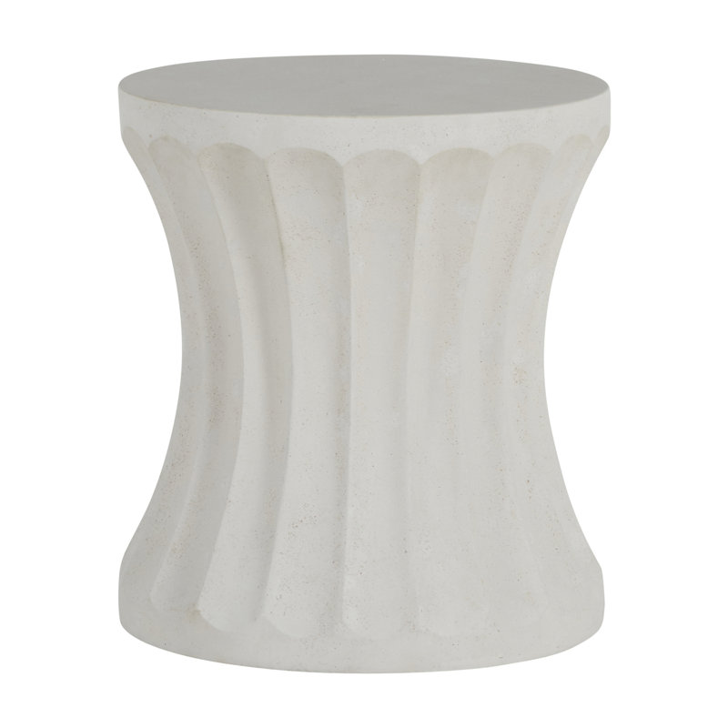 Gannet Cast Stone Side Table, Natural